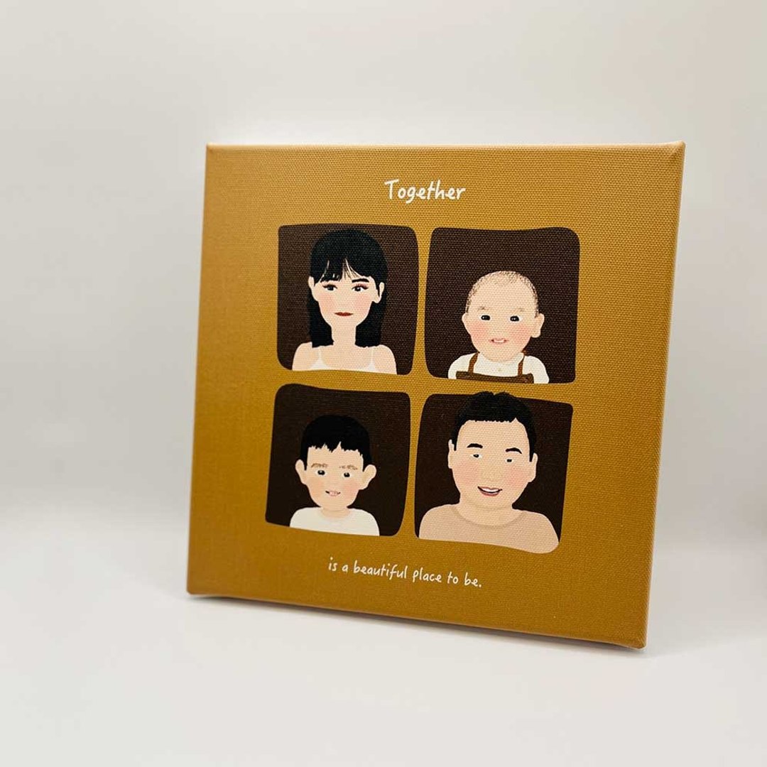 屿倪YUNIE 【 Family Series 】 定制插画 - 订制画像 - 其他材质 多色