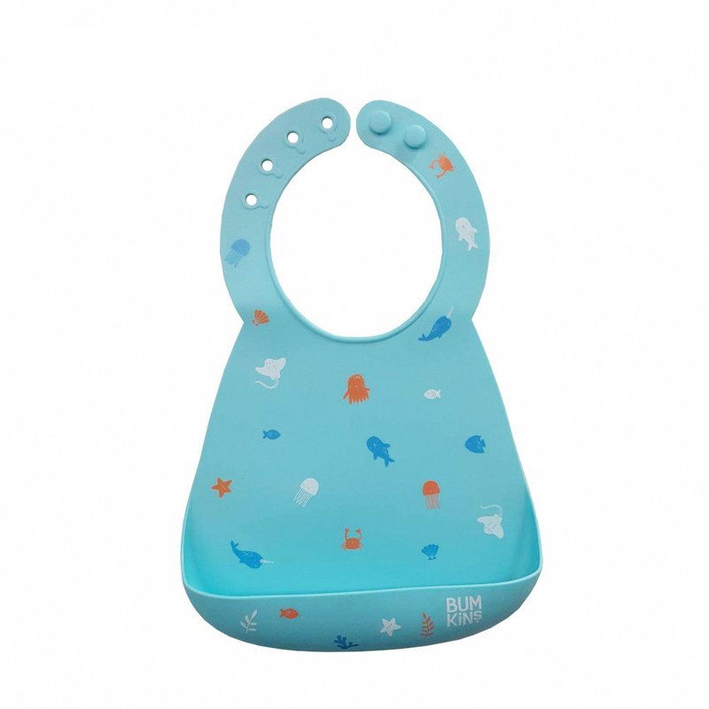 Bumkins 硅胶围兜-海洋生物SMB-43 - 围嘴/口水巾 - 其他材质 