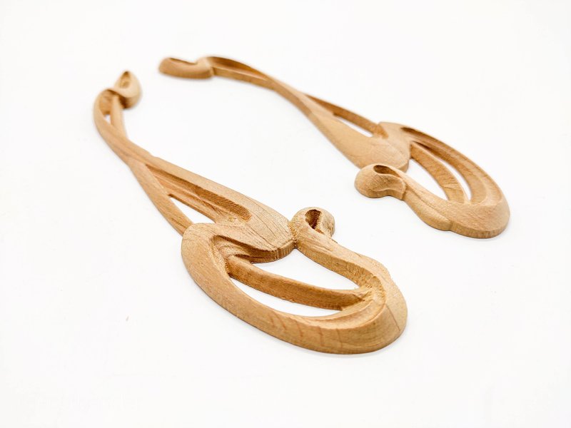 Shabby Chic French corners, Wall ornament, Wood Appliques, Onlay furniture - 木工/竹艺/纸艺 - 木头 咖啡色