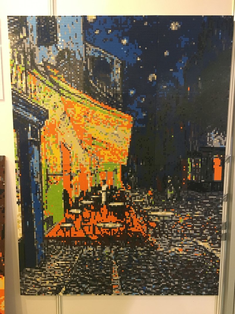 订制 Van Gogh 积木玩具马赛克 120x160cm - 订制画像 - 塑料 