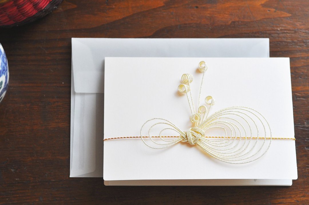Greeting card - Ribbon - 1 - 卡片/明信片 - 纸 粉红色