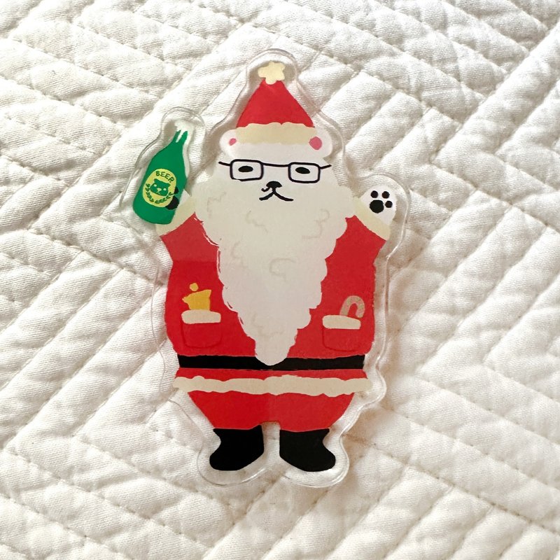 Oops bear - 白熊部长圣诞老人冰箱磁石 - 其他 - 塑料 黑色