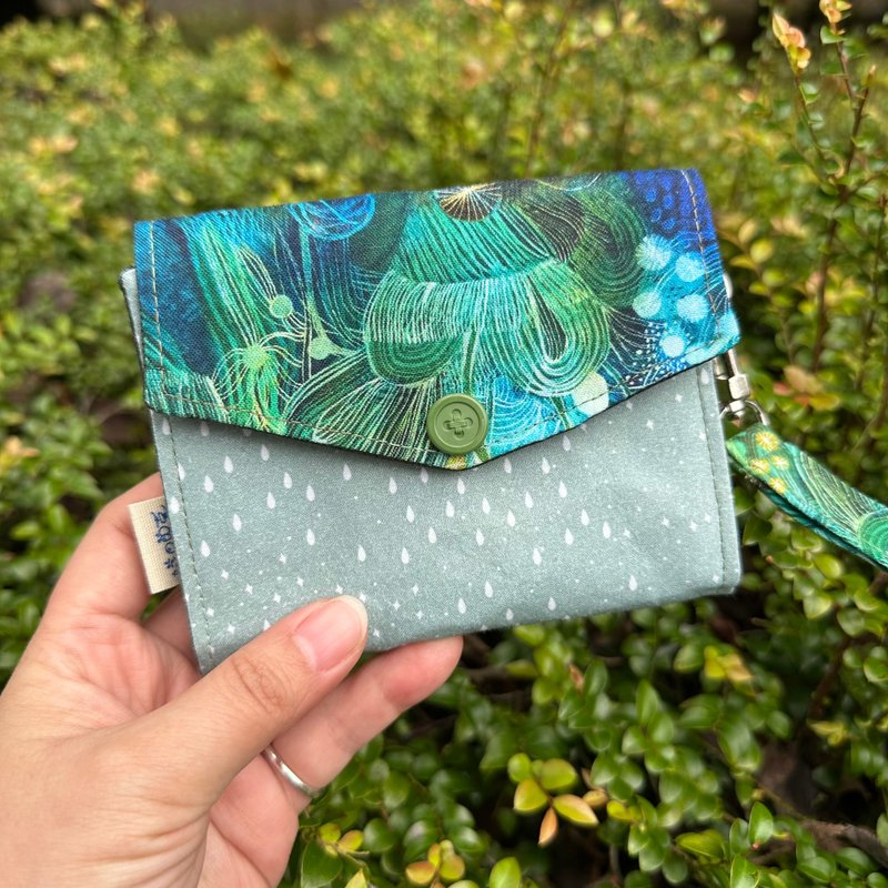 花是鲸喜_三层随身零钱包_森森芬多精 - 零钱包 - 棉．麻 