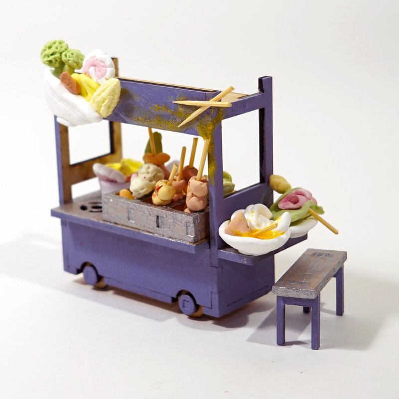 DIY手作 夜市系列 - 关东煮餐车 手作材料包 - 其他 - 木头 