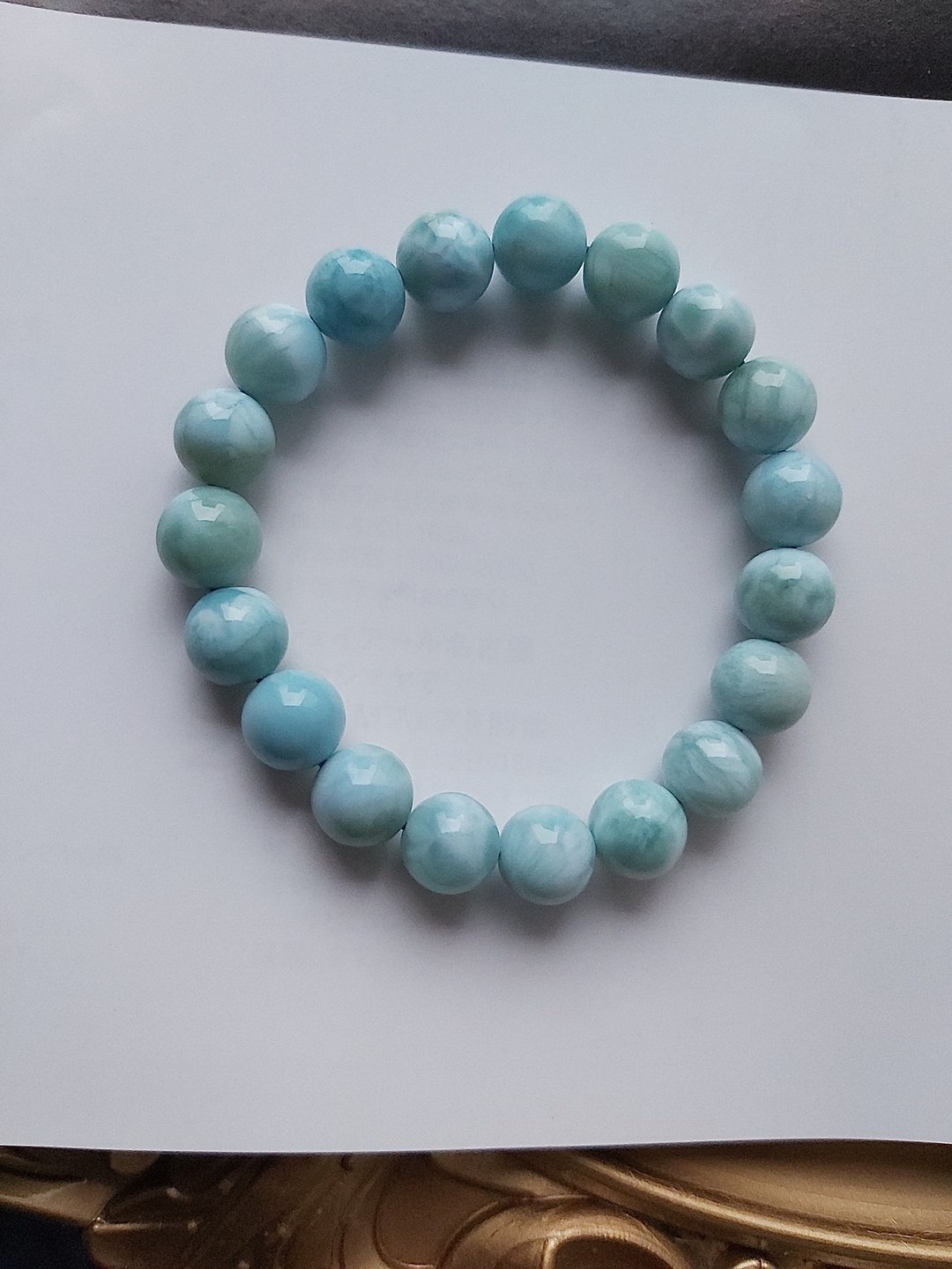 心忱-拉利玛 海纹石水晶 - 手链/手环 - 水晶 蓝色