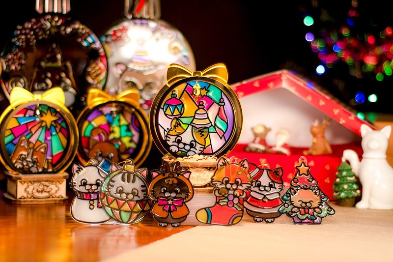 猫咪音乐盒及挂饰套装【圣诞礼物】【定制化礼物】【圣诞礼盒】 - 摆饰 - 压克力 多色