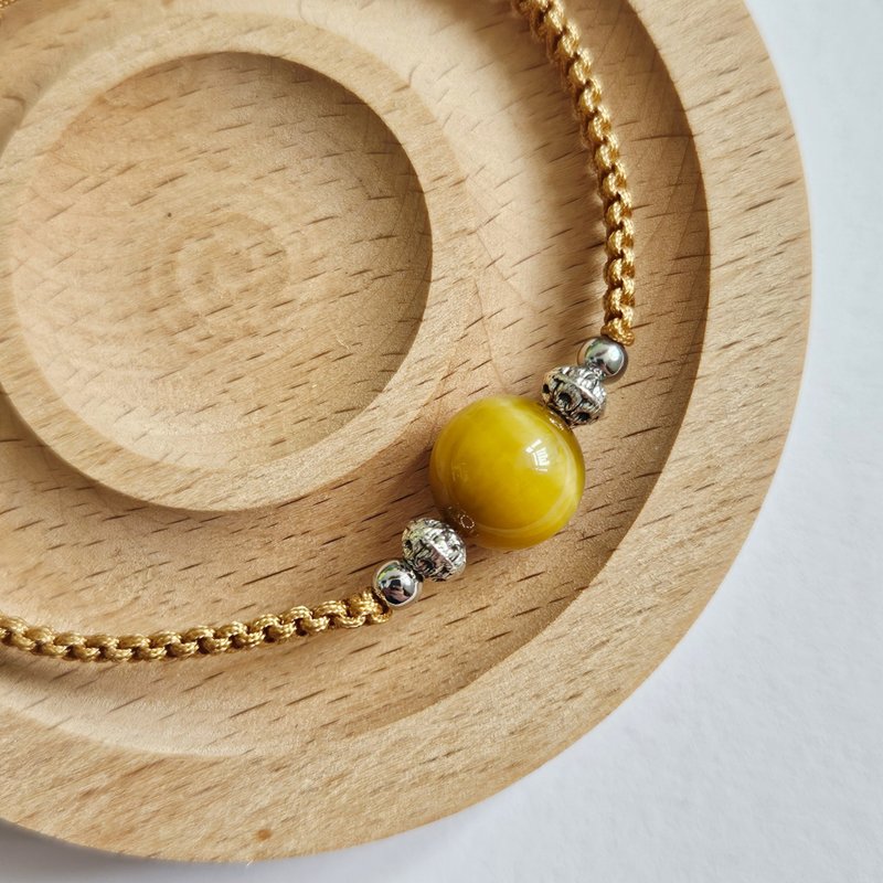 (金虎眼) 手链 - 手链/手环 - 水晶 黑色