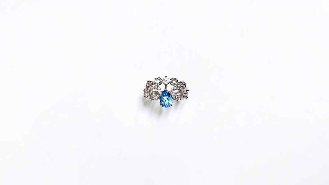 拓帕石戒指 Topaz 925纯银 手工镶嵌 - 戒指 - 宝石 