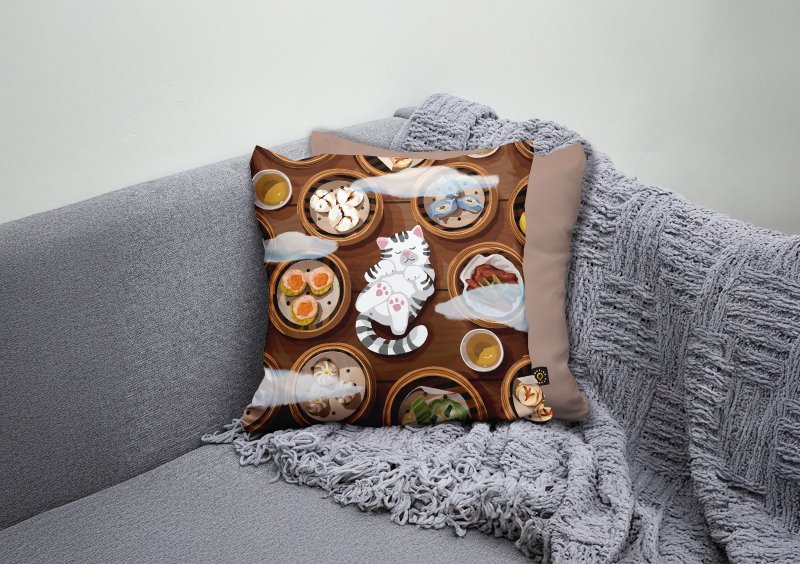 【猫游街角 - 大中小点】 靠垫套/咕𠱸套/腰枕套丨Amazing Studio - 枕头/抱枕 - 其他人造纤维 多色