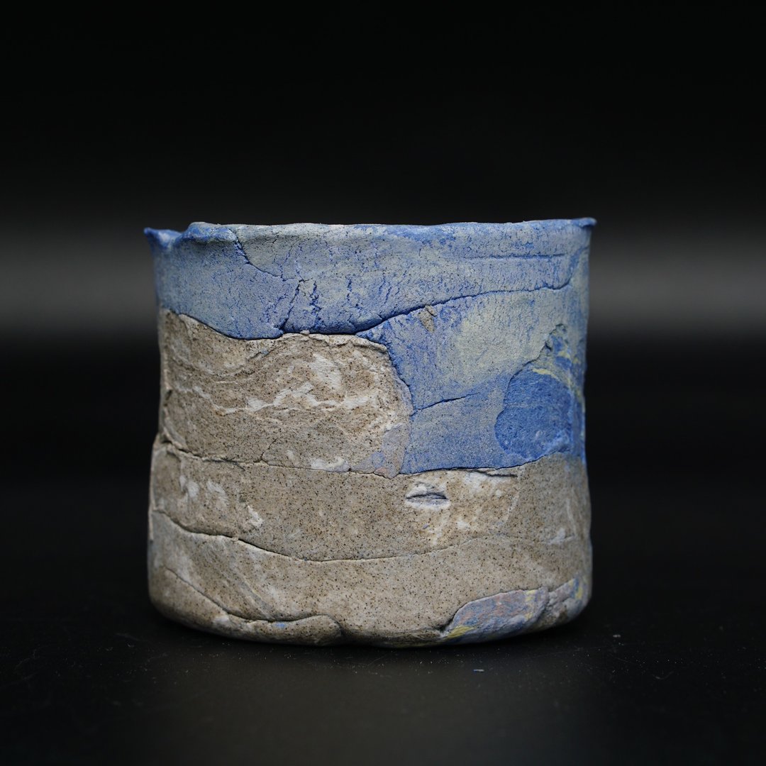 Random Marble Cactus Mini Ceramic Pot (with bottom hole) - 花瓶/陶器 - 陶 多色