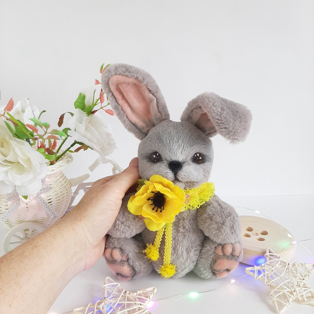 Teddy rabbit,pluch rabbit,pluch toy.Christmas Gift Wrapping. - 玩偶/公仔 - 其他材质 银色