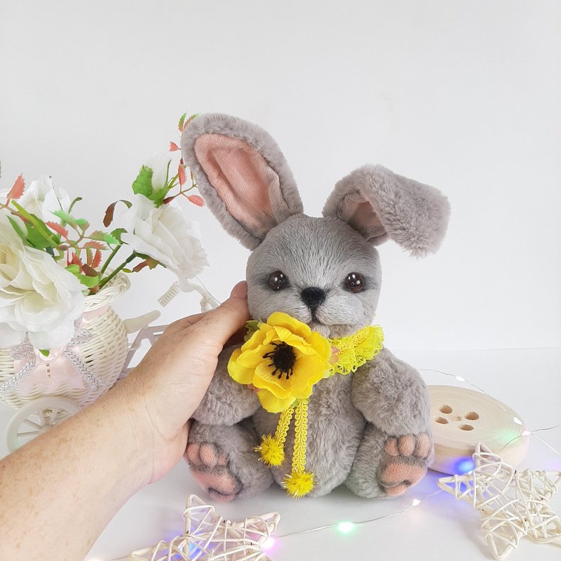 Teddy rabbit,pluch rabbit,pluch toy.Christmas Gift Wrapping. - 玩偶/公仔 - 其他材质 银色