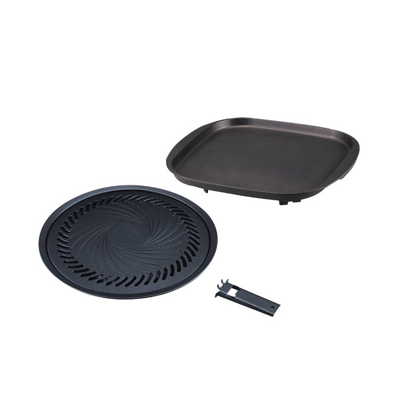 【Iwatani岩谷】日本烧肉不沾烤肉大圆盘-33cm-搭赠烧肉方型烤盘 - 露营用品 - 其他材质 