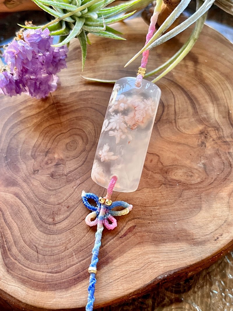 蝶伴茉花-樱花玛瑙设计手环 - 手链/手环 - 玉石 多色