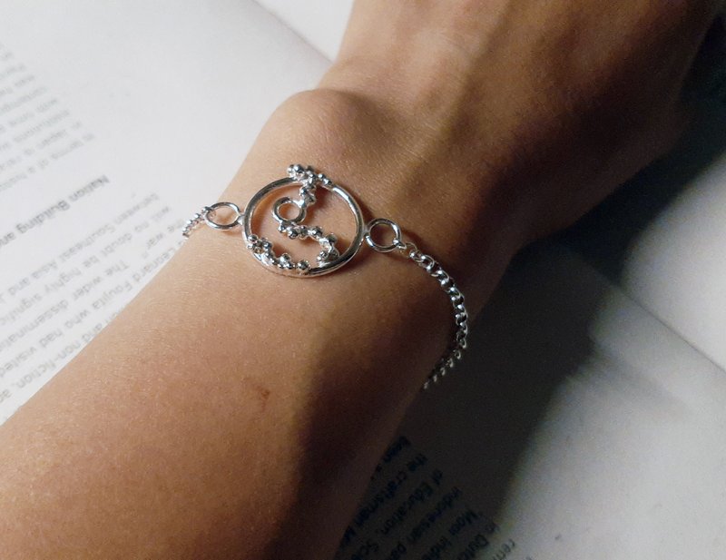 圆圈散点状手链 - 手链/手环 - 银 银色