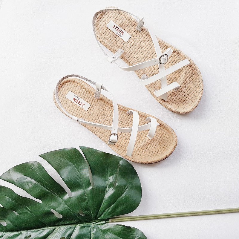 角斗士凉鞋 : 棕色 / 白色 / 金色 / 黄色 / 黑色 - 女款休闲鞋 - 橡胶 