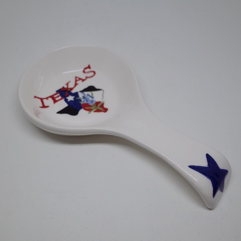 德州汤匙架 TEXAS SPOON REST - 浅碟/小碟子 - 瓷 多色