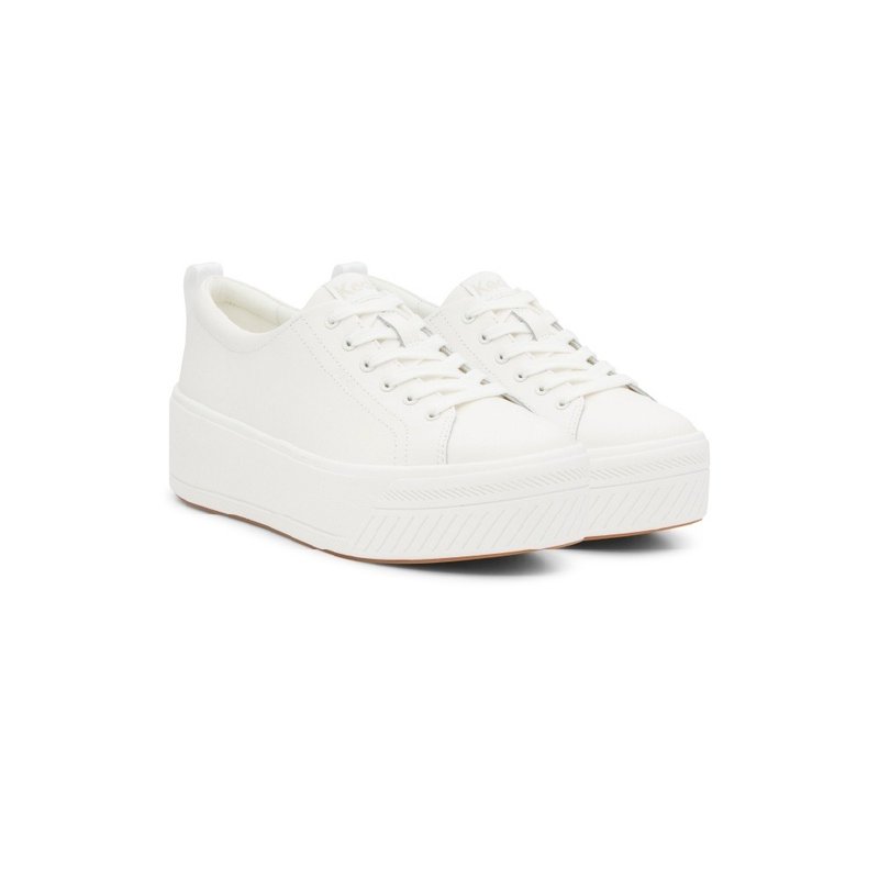KEDS SKYLER LEATHER 厚底皮革小白鞋 WH67872 - 其他女款皮鞋 - 其他材质 