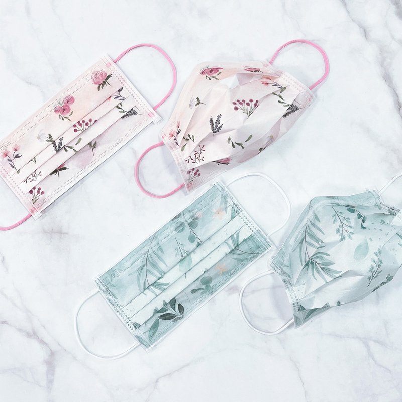 stylei【运动医疗口罩】花漾系列-成人/30入 - 口罩 - 其他材质 多色