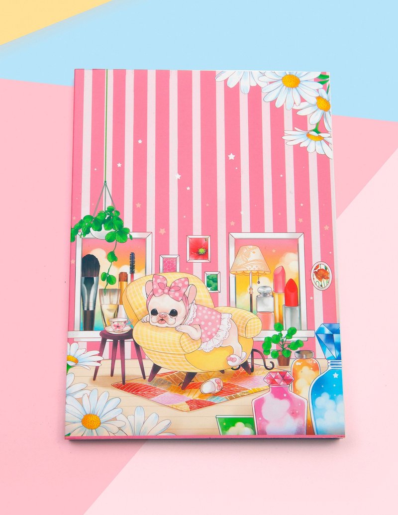 悠闲午后A6心灵钥匙空白笔记本 - 笔记本/手帐 - 纸 粉红色