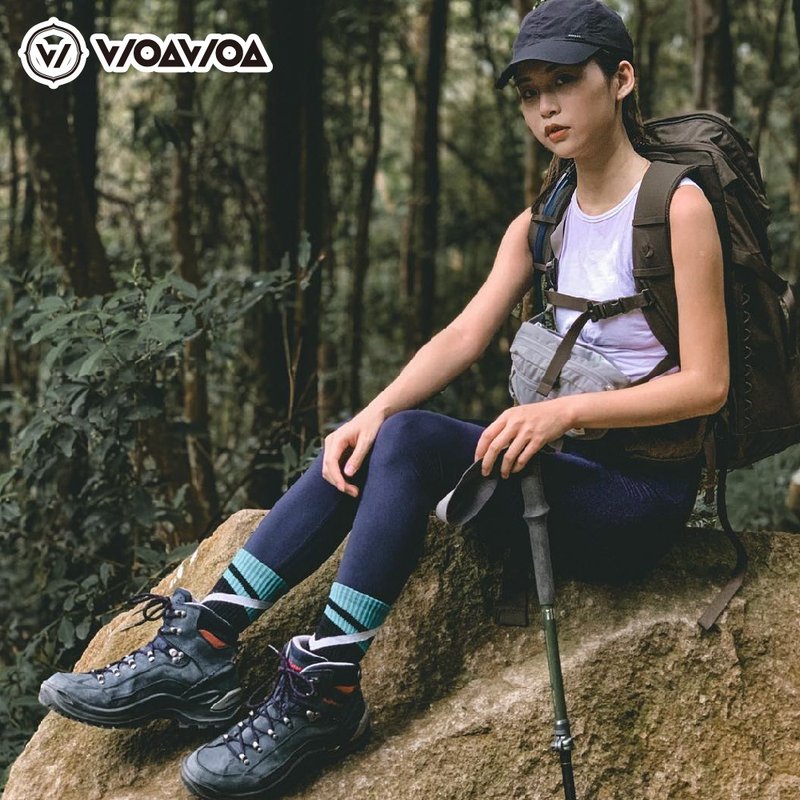 【WOAWOA】能量激发登山袜-高筒 3入 百岳山友 户外登山 好评推荐 - 袜子 - 竹 