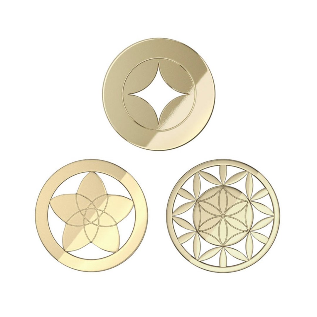 停产【经典配件】招财揪吉 小三元能量币-鑫 - 摆饰 - 贵金属 金色