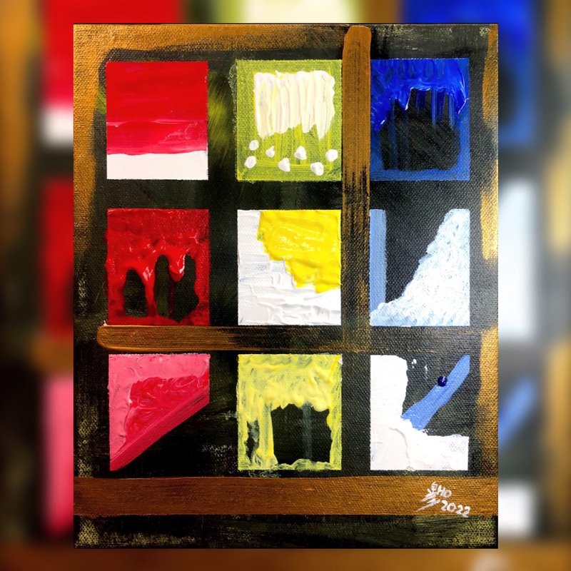 压克力画作 - door - 海报/装饰画/版画 - 棉．麻 多色