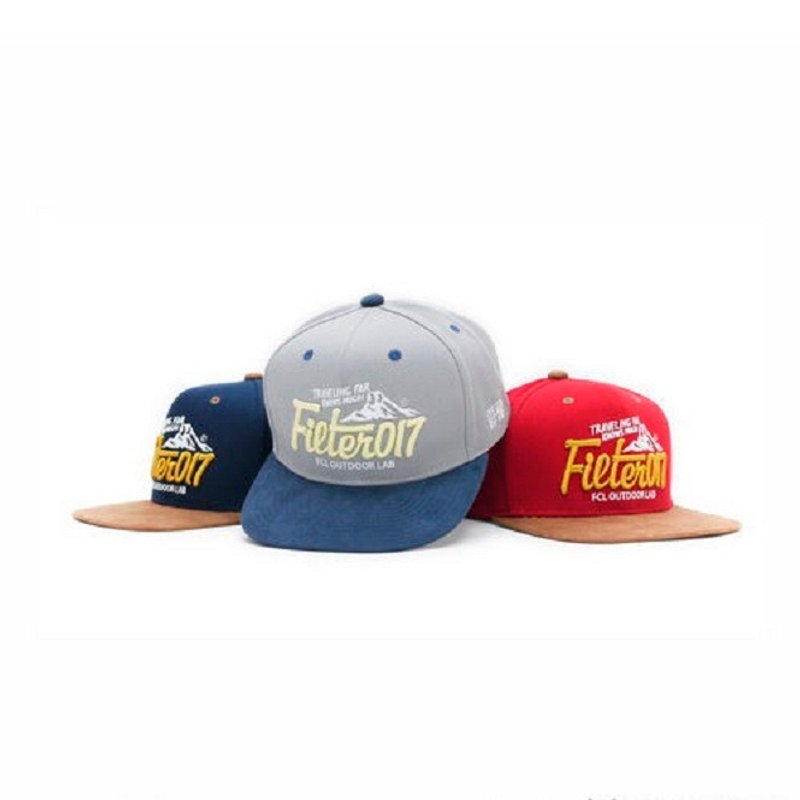 Filter017 Outdoor Lab Logo Snapback Cap 山形LOGO后扣式棒球帽 - 帽子 - 棉 