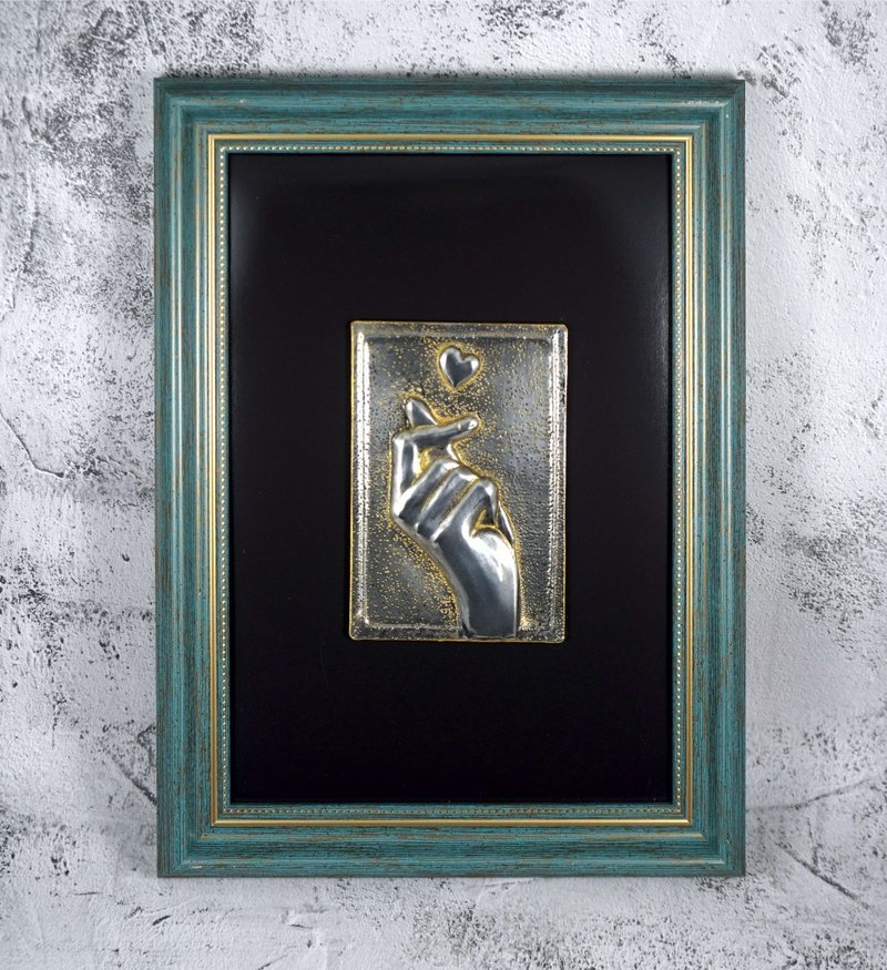 手语造型磁铁-我爱你(爱心) - 海报/装饰画/版画 - 其他材质 