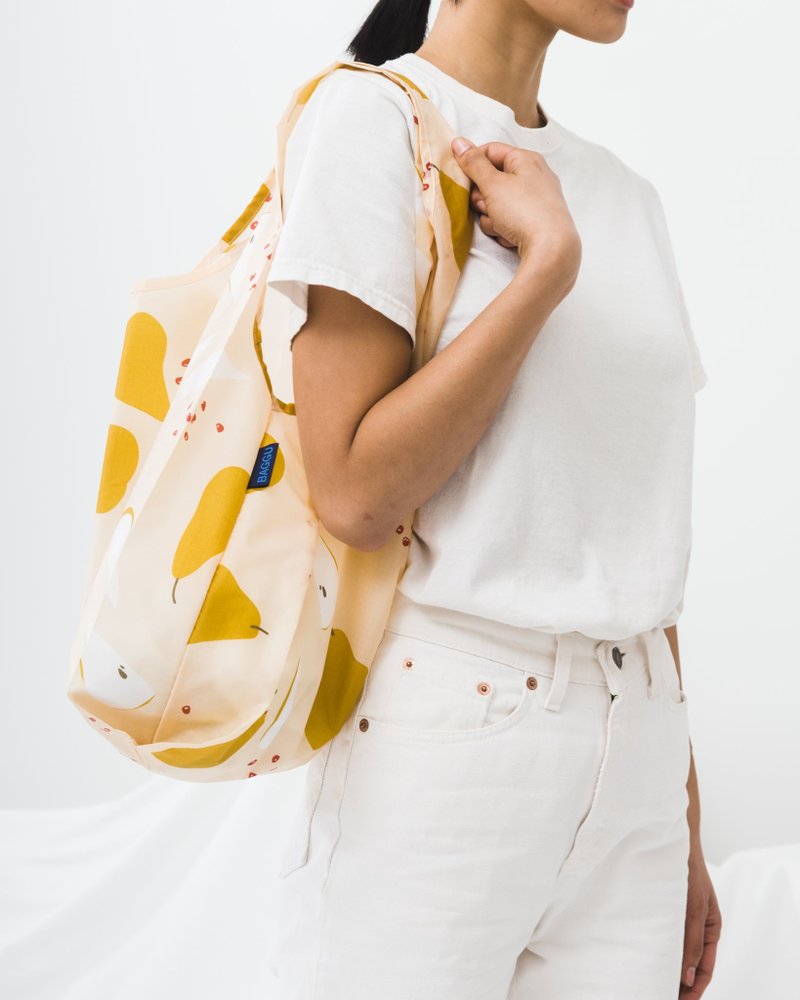 【新品】BAGGU环保收纳购物袋- 水梨 - 手提包/手提袋 - 防水材质 橘色