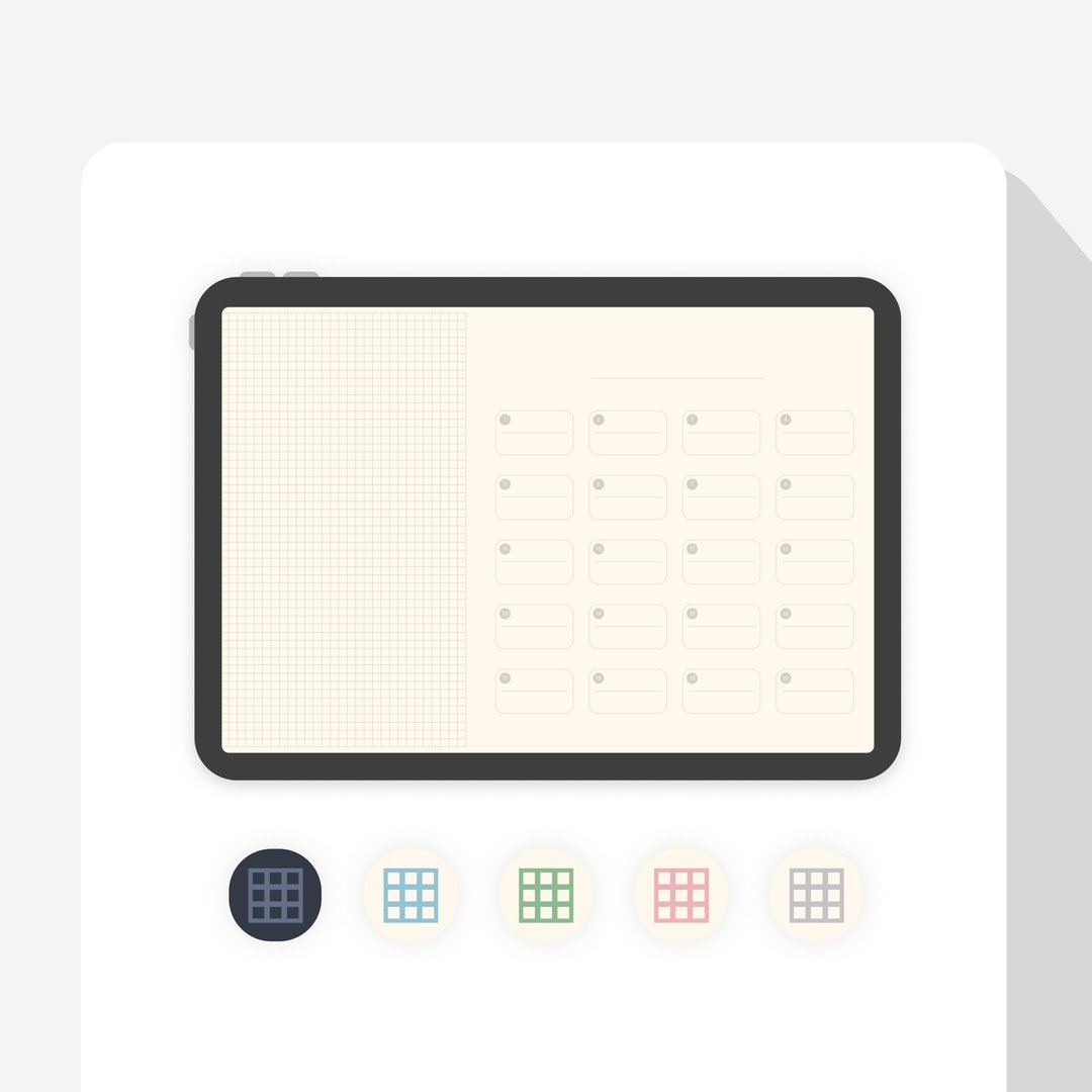 【无时效+跳转】电子笔记本II-横式  Goodnotes/Digital Planner - 电子手帐及素材 - 其他材质 