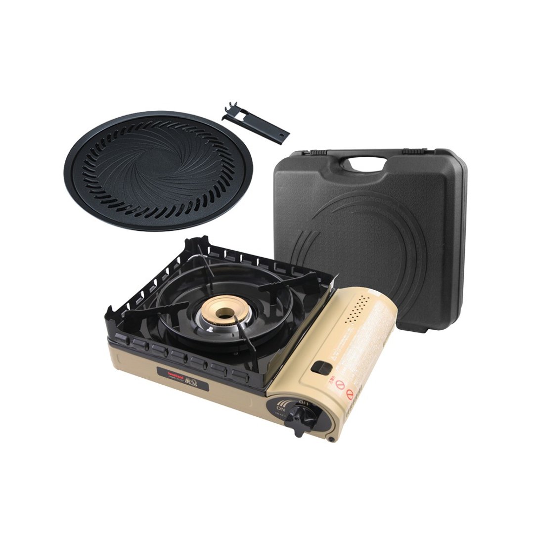 【Iwatani岩谷】KAZE新风丸III磁式瓦斯炉3.5kW-附收纳盒&烧肉盘 - 露营用品 - 其他材质 