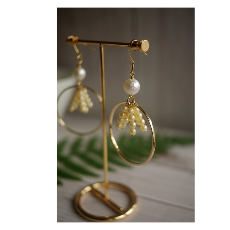 波西女子 | 穿式耳环 | pierced earrings | 夸张系 | 异国风 - 耳环/耳夹 - 其他材质 金色