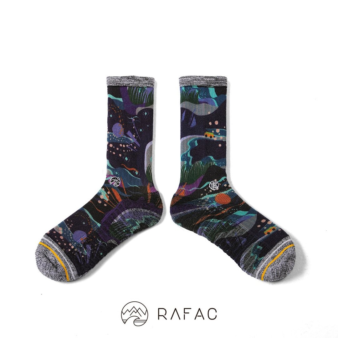 快速出货# RAFAC时髦运动中筒袜_处处联名 突然去冒险 - 袜子 - 环保材料 