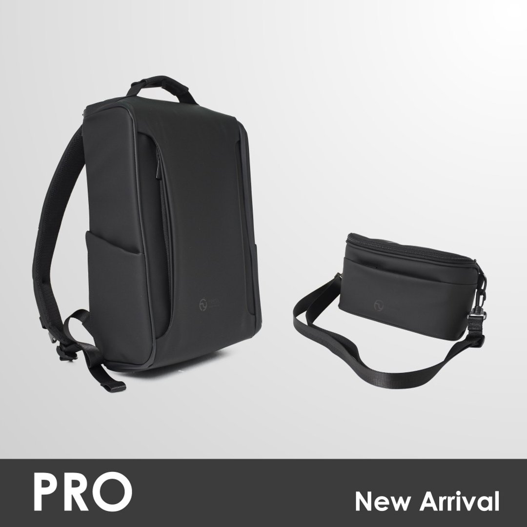 全新升级 SOAR ONE PRO 后背包+斜背包系列组合 - 2入组 - 后背包/双肩包 - 聚酯纤维 黑色