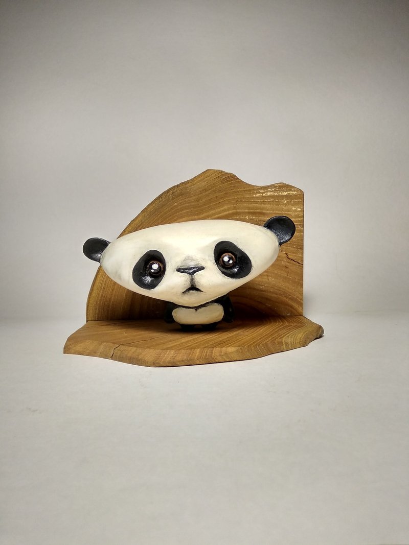 Panda - 玩偶/公仔 - 木头 