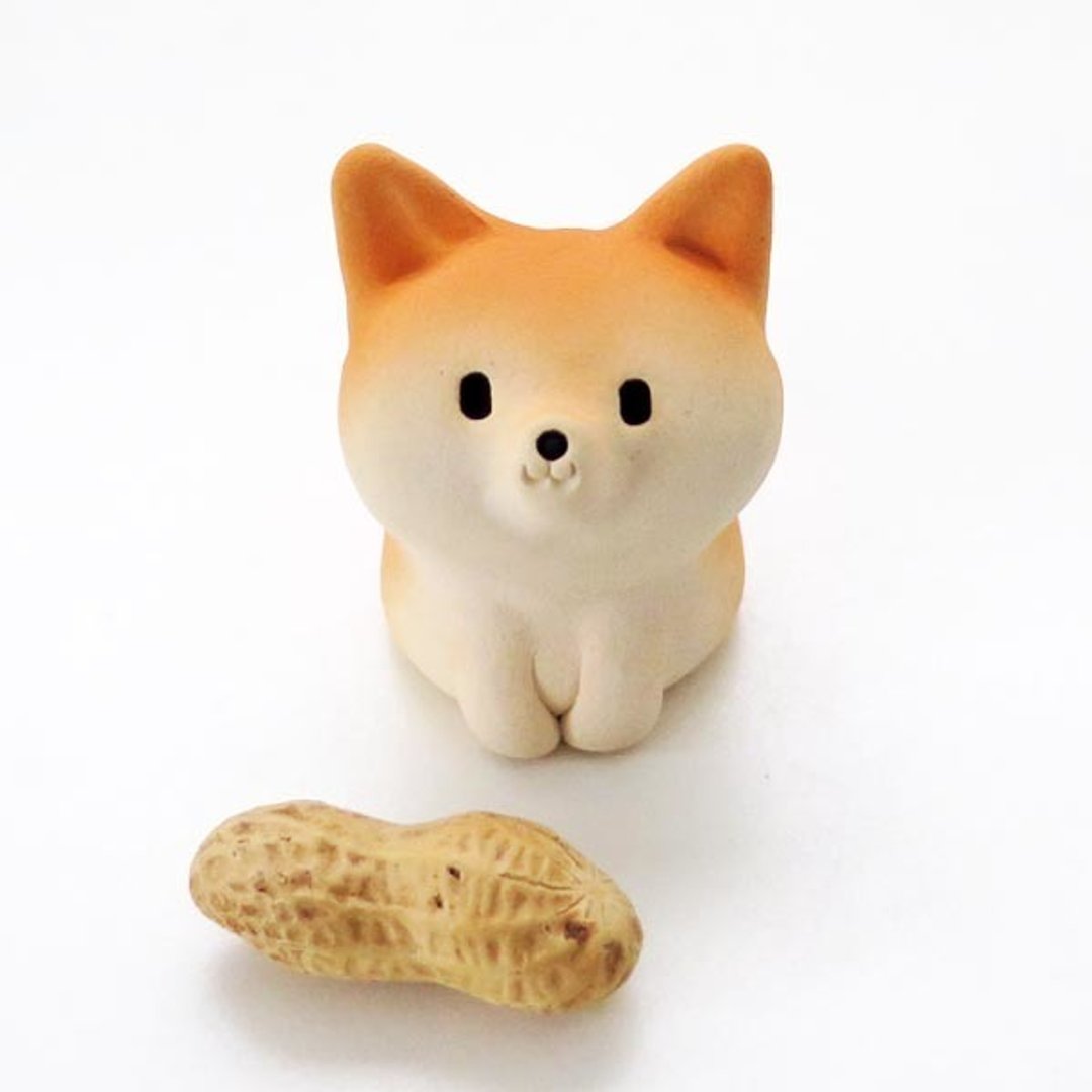 Quite small shiba 2 Shiba Inu factory shiro - 摆饰 - 陶 黄色