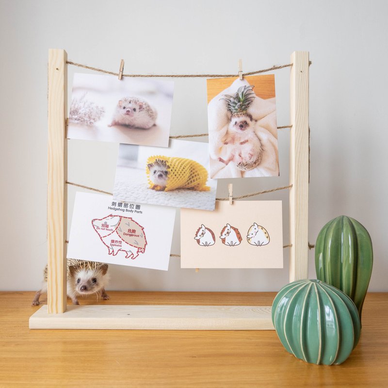 刺猬明信片/心意卡 - 卡片/明信片 - 纸 白色