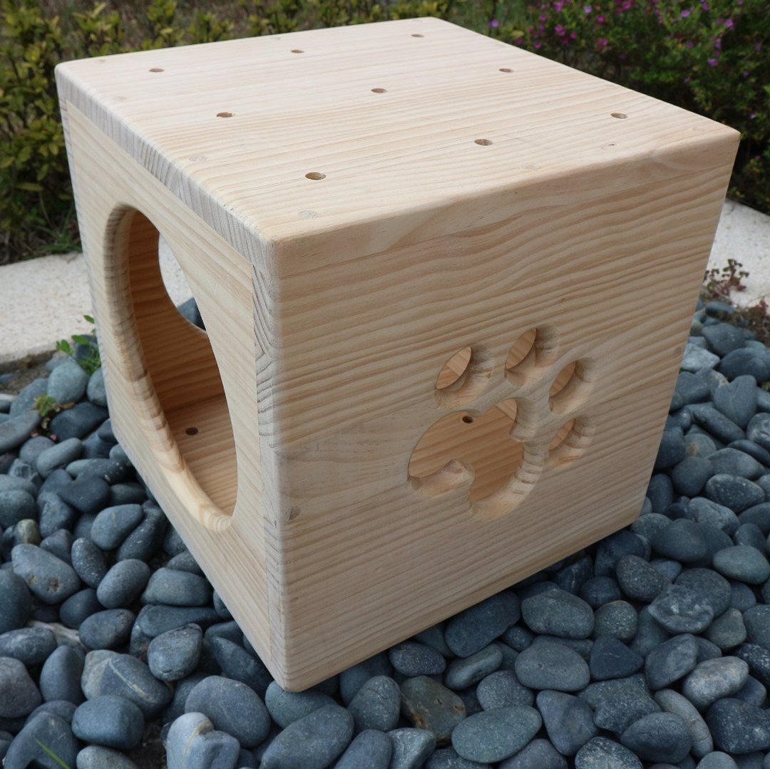 【W504】MiCHA 梦工房 - 乐高概念猫跳台 - 幸福空间 - 玩具 - 木头 金色