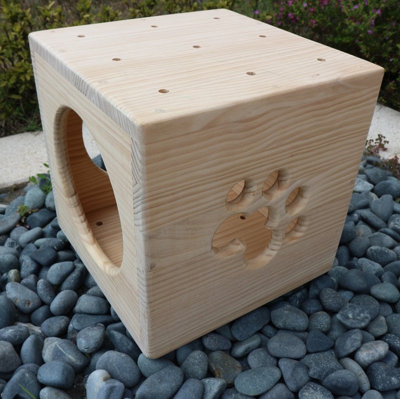 【W504】MiCHA 梦工房 - 乐高概念猫跳台 - 幸福空间 - 玩具 - 木头 金色