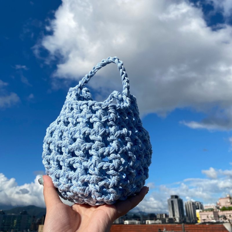 水桶手提包*编织包 - 束口袋双肩包 - 棉．麻 