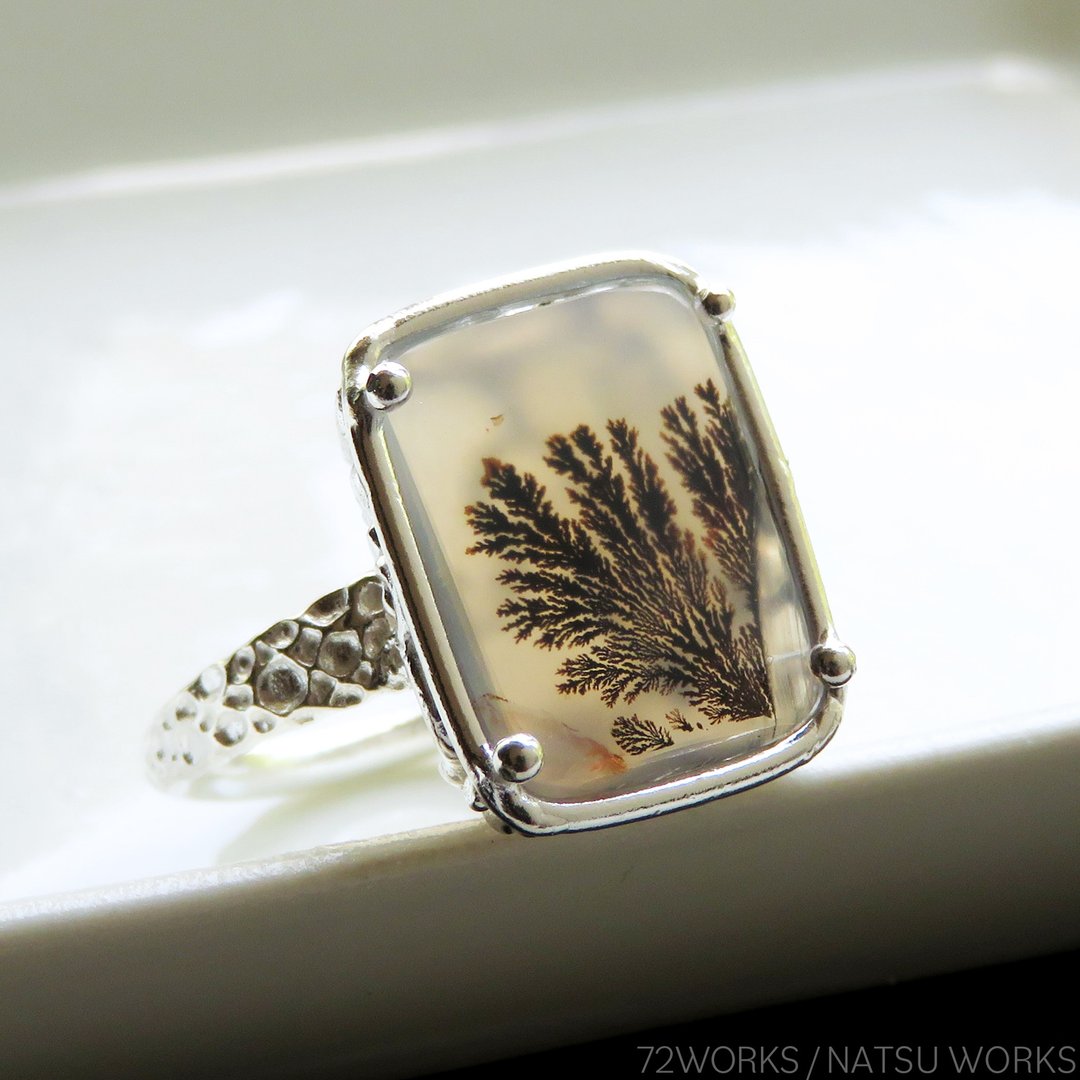 Dendritic Agate Ring - 戒指 - 宝石 咖啡色