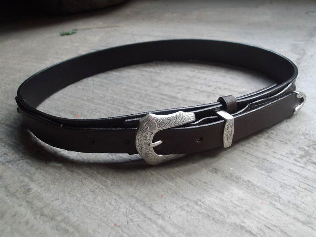 西部游骑兵皮带 牛仔 工作风格 粗旷 手工制作 手工皮件 leather - 皮带/腰带 - 真皮 多色