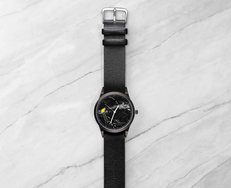 插画X手表-Take a break-9:00pm - 女表 - 其他金属 黑色