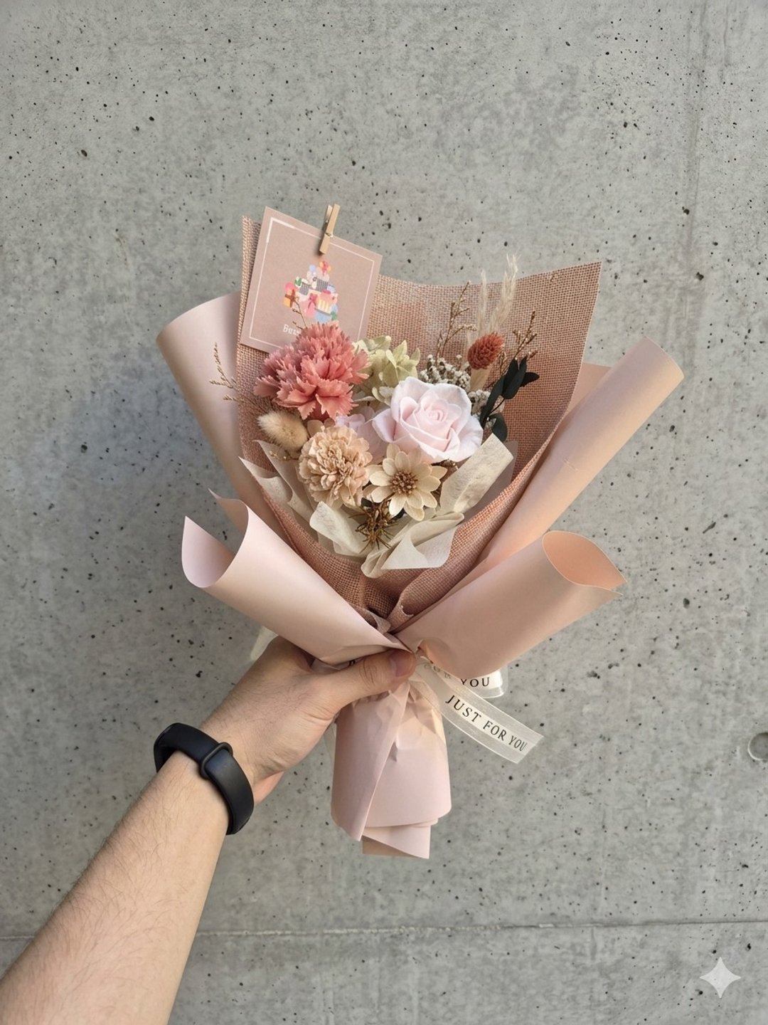永生花。干燥花花束  康乃馨花束 母亲节礼物 母亲节花束 - 干燥花/捧花 - 植物．花 