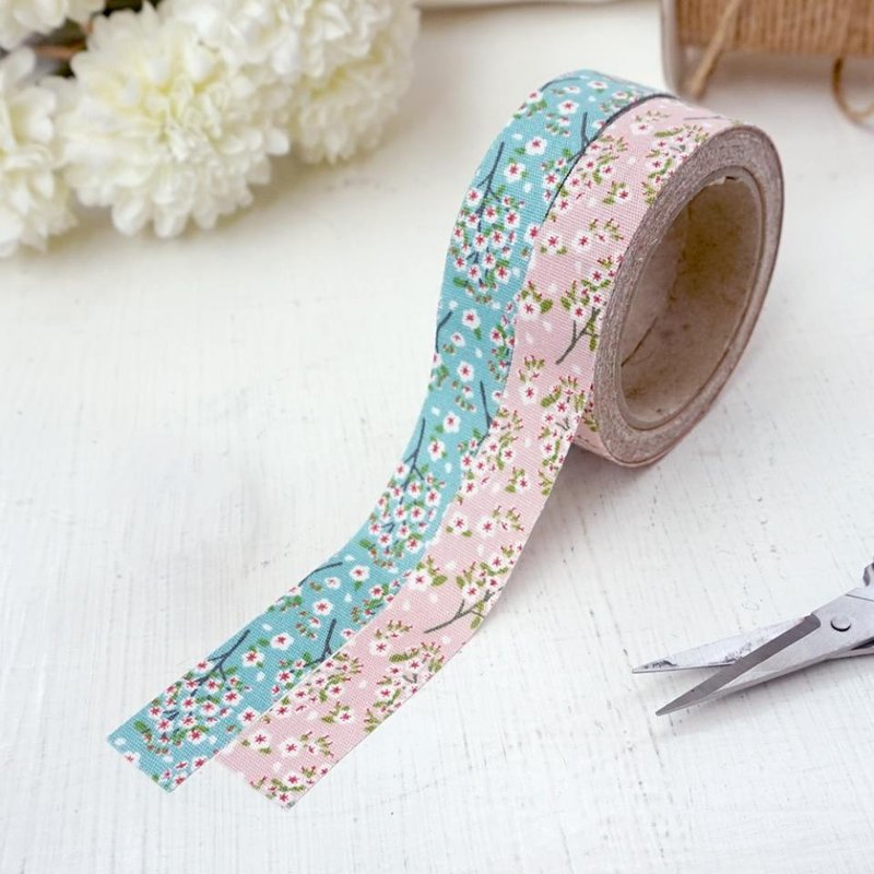 【新品】布胶带 - 小花束 - 纸胶带 - 棉．麻 多色