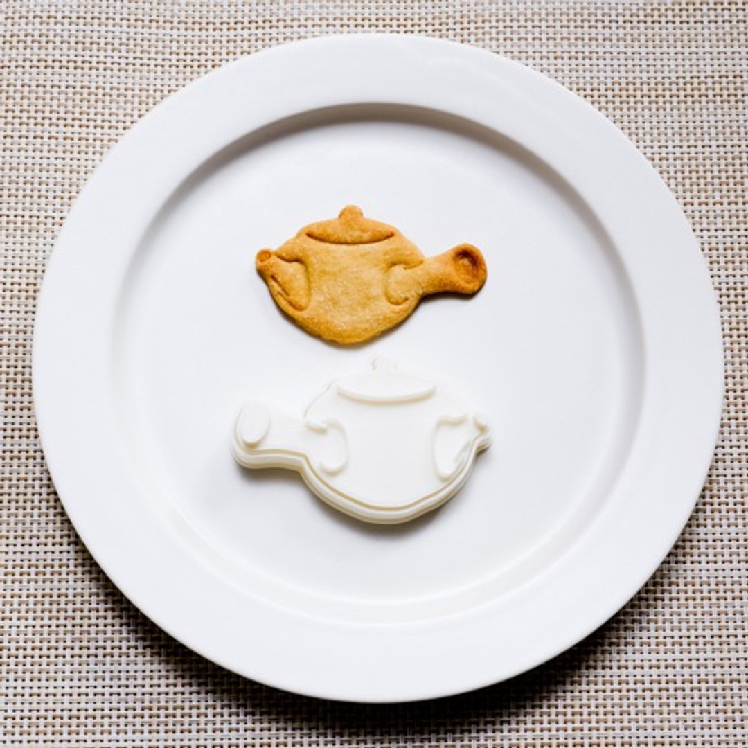 Teapot (cookie cutter, cookie mold) - 厨房用具 - 木头 