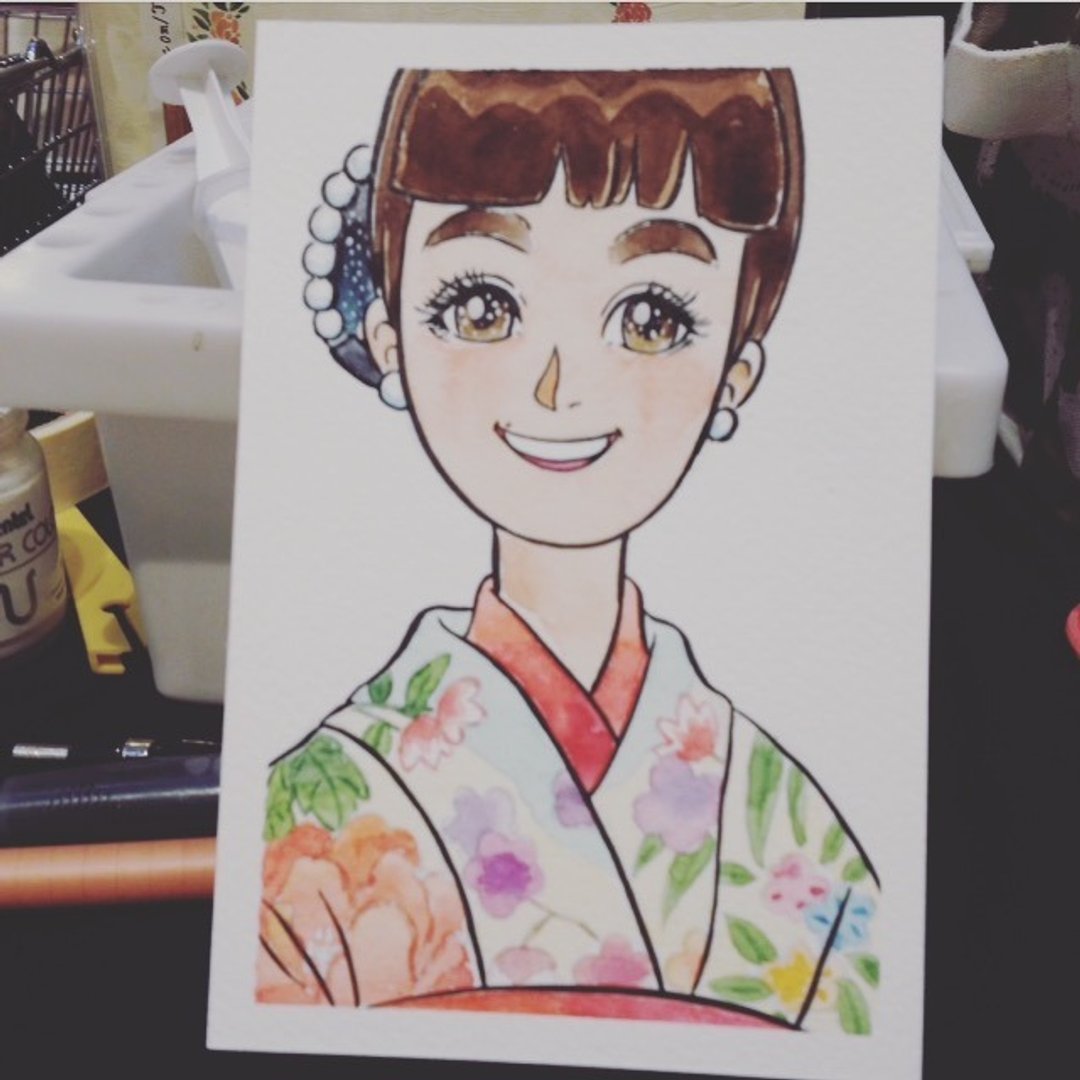 【普通版】订制专属妳的可爱人物插画 情侣画像 结婚或生日礼物 - 订制画像 - 纸 