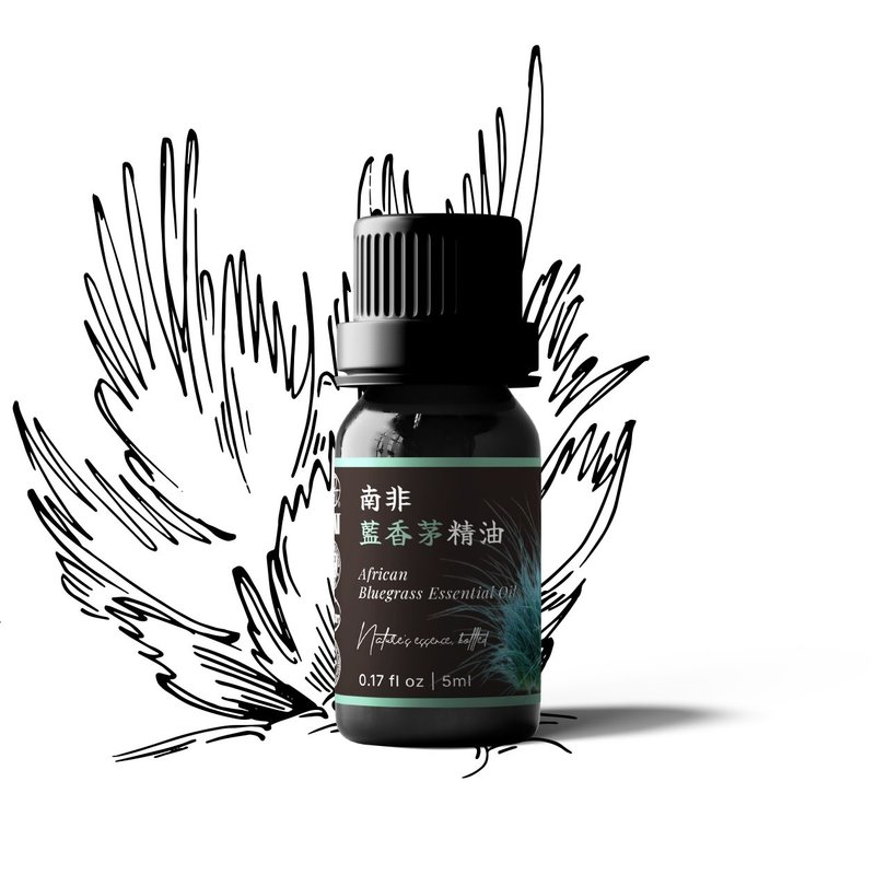 【卡佛香】南非蓝香茅精油 - 香薰/精油/线香 - 玻璃 黑色