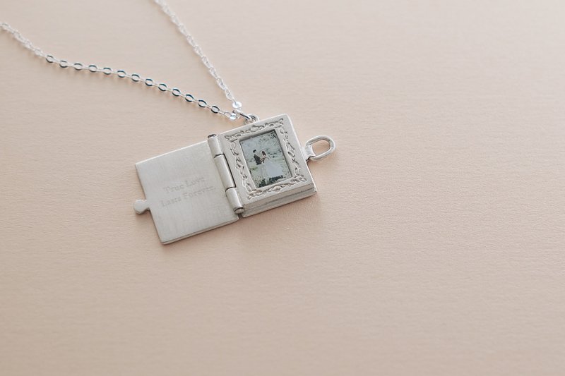 I 珍藏回忆 I 手工项链 925纯银 相本造型 【誓映】 - 项链 - 纯银 银色